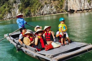 Lan Ha bay - Dark and Bright Cave - Tuan Chau Marina – Hanoi (B, Br)